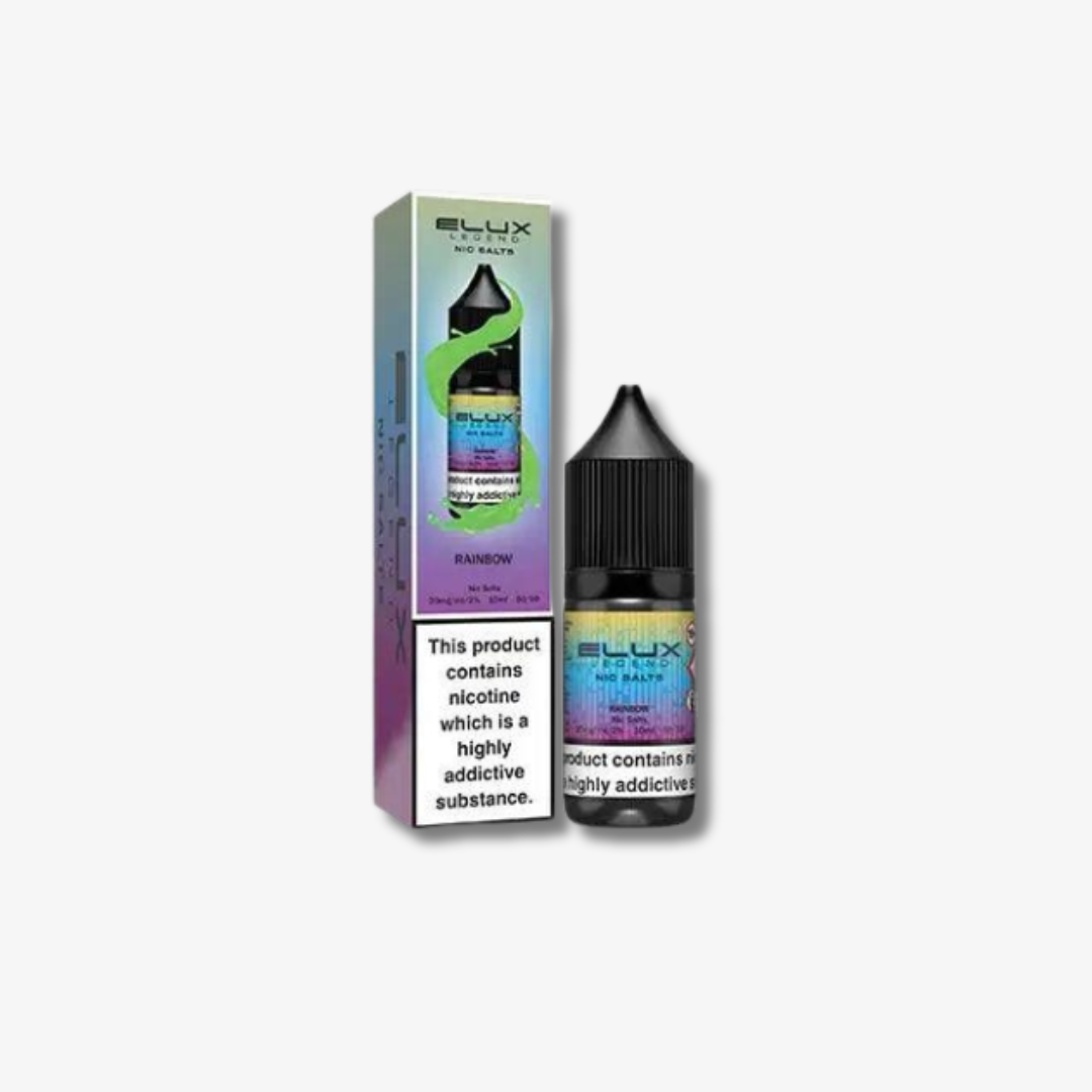 Rainbow Nic Salt E-Liquid by Elux Legend 10ml bottle 10mg e-liquid
