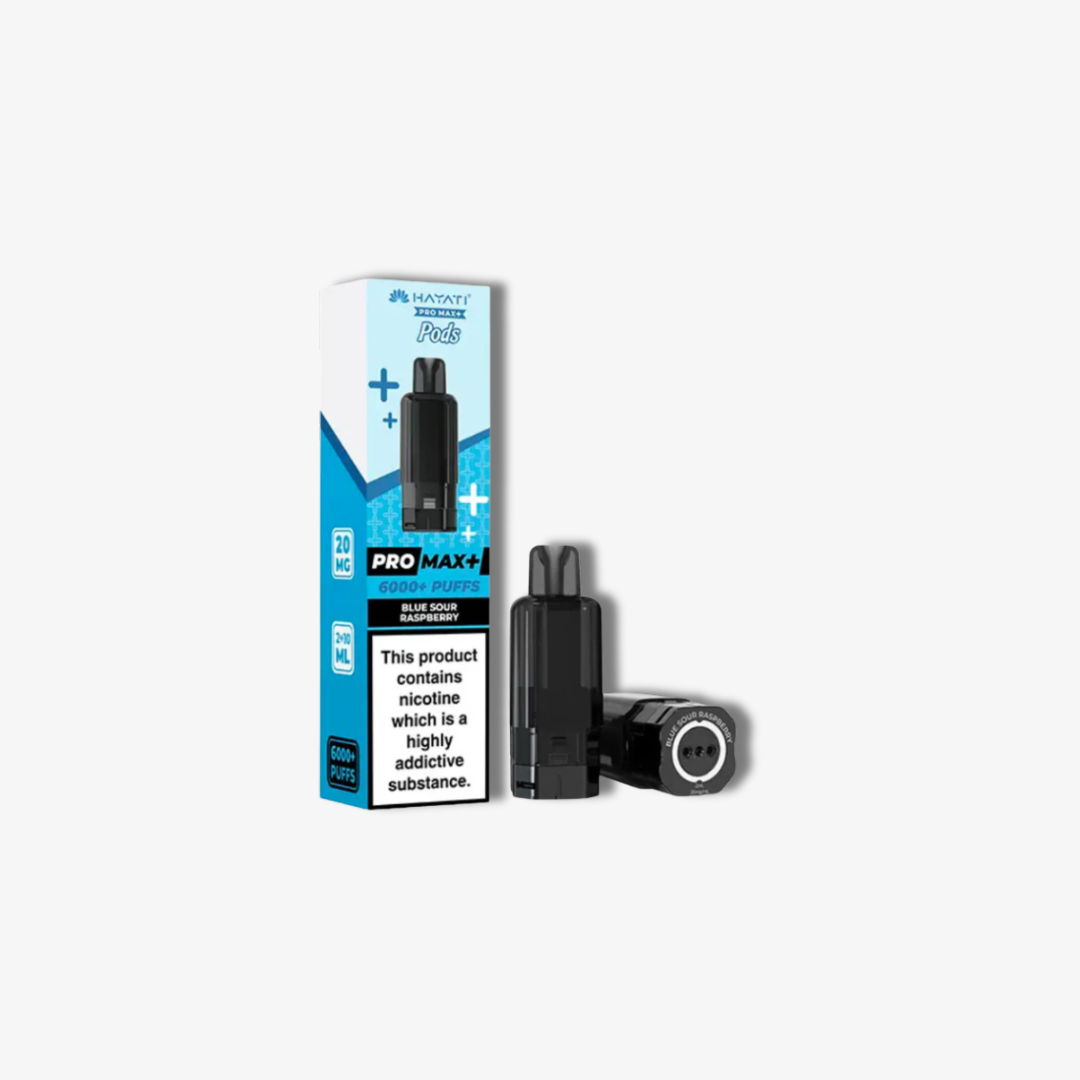 Hayati Pro Max Plus 6000 Prefilled Pods Blue Sour Raspberry vape device