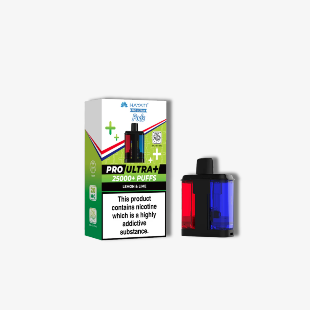 Hayati Pro Ultra Plus 25k Prefilled Pods Lemon & Lime vape device