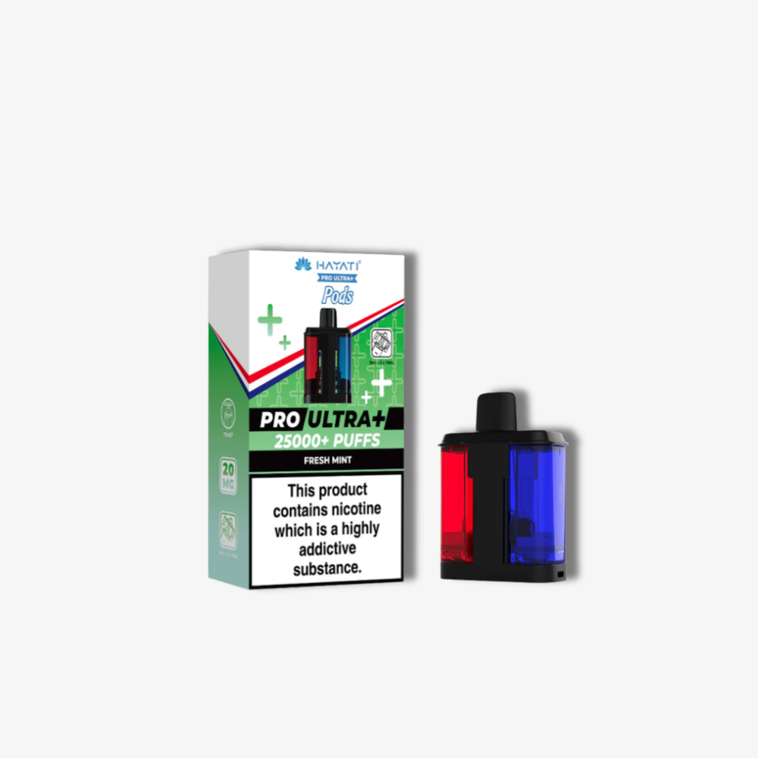 Hayati Pro Ultra Plus 25k Prefilled Pods Fresh Mint vape device