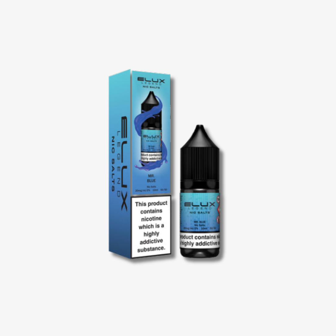 Mr Blue Nic Salt E-Liquid by Elux Legend 10ml bottle 10mg e-liquid