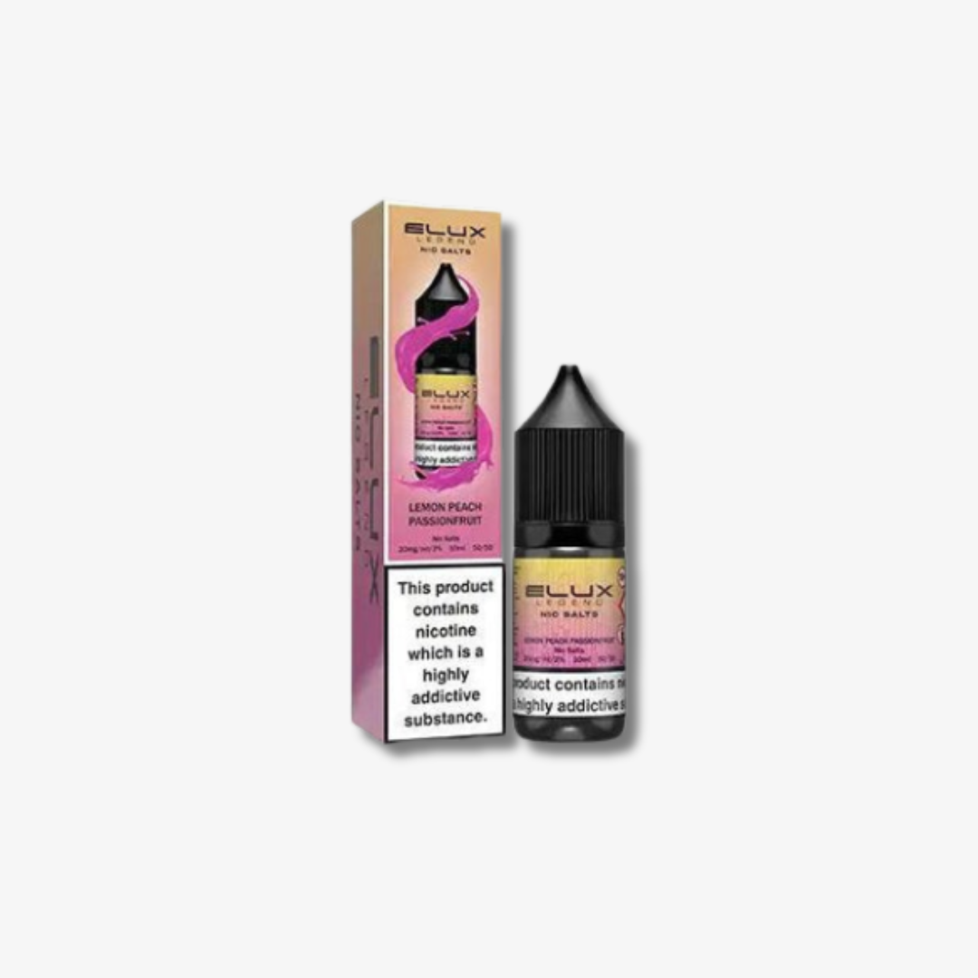 Lemon Peach Passionfruit Nic Salt E-Liquid by Elux Legend 10ml bottle 10mg e-liquid