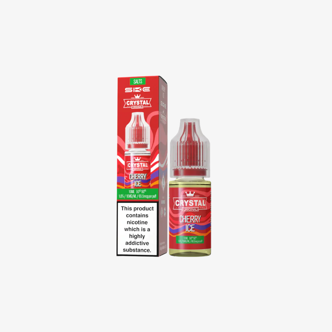 Crystal Nic Salts - Cherry Ice - 10ml E-liquid