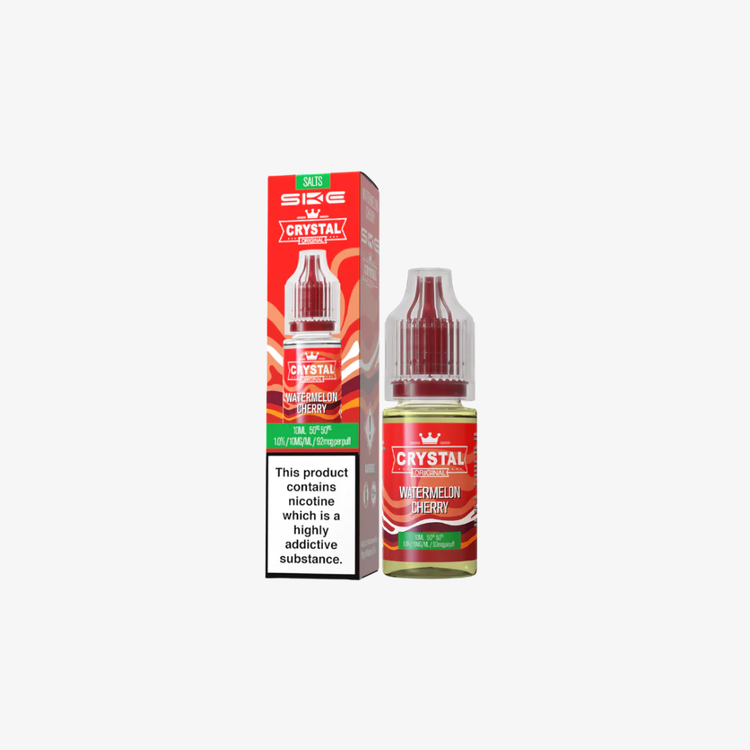 Crystal Nic Salts - Watermelon Cherry - 10ml E-liquid