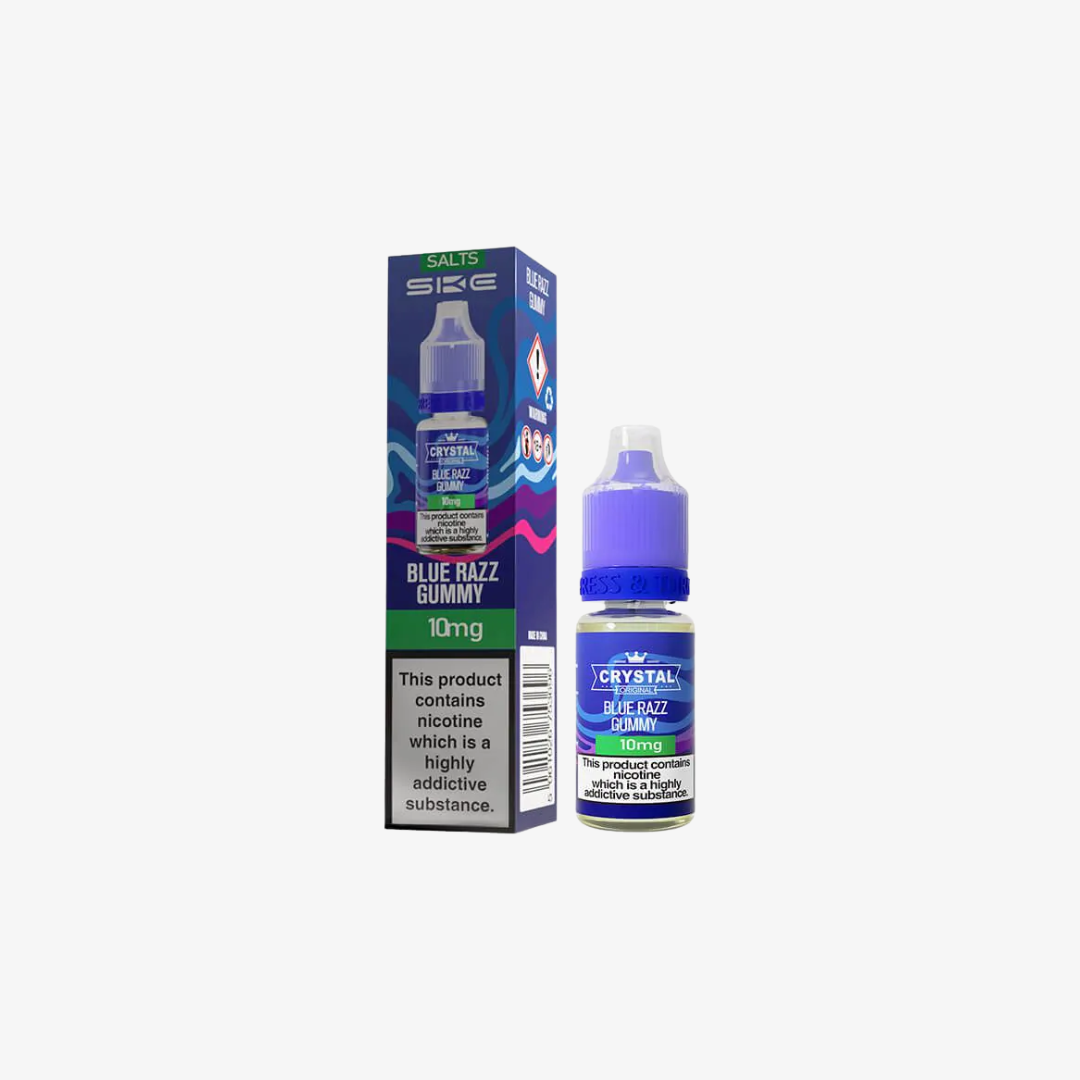 Crystal Nic Salts - Blue Razz Gummy - 10ml E-liquid
