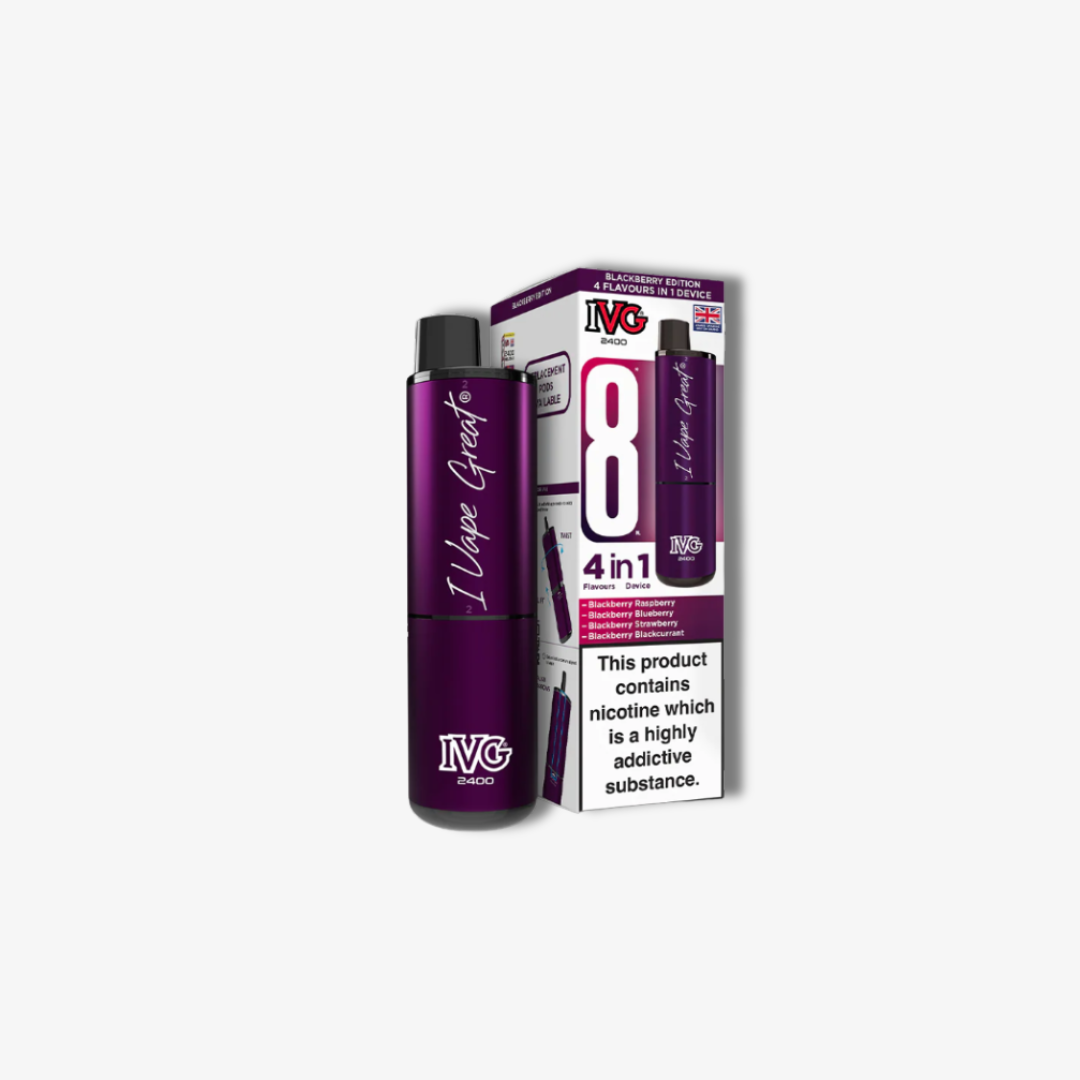 IVG 2400 4 In 1 Starter Kit Blackberry Edition vape device