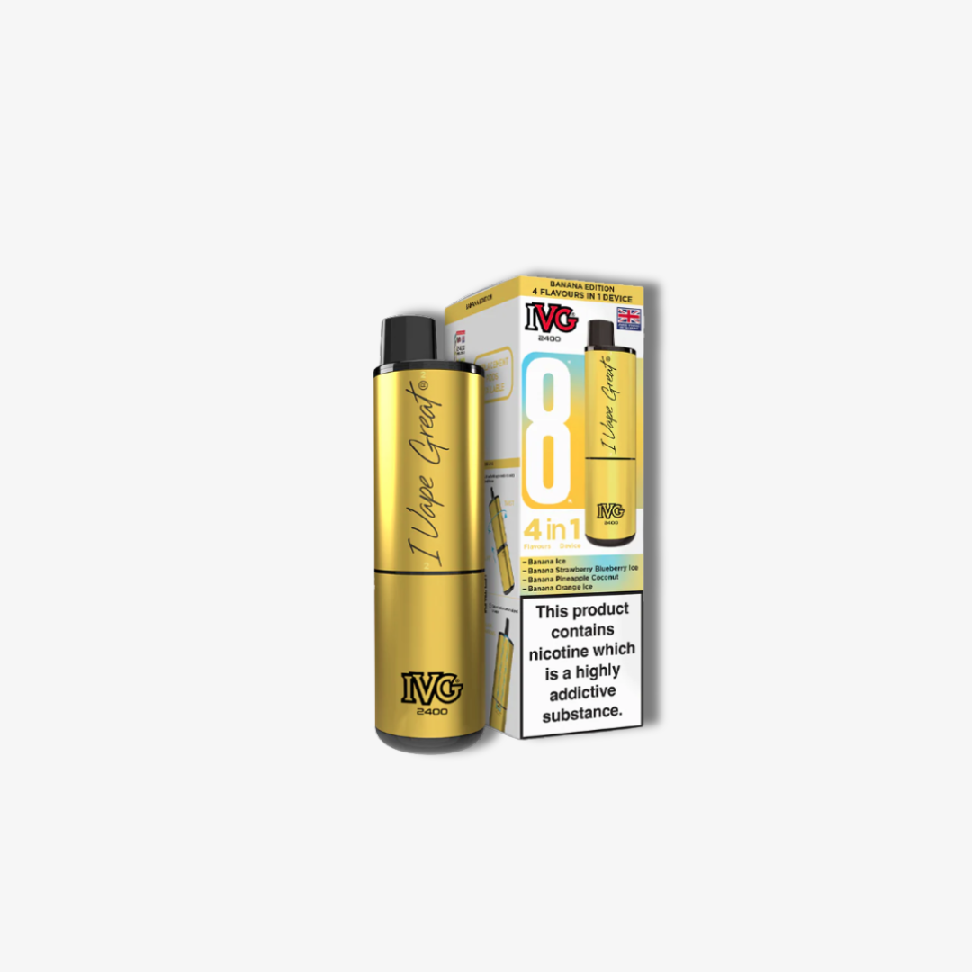 IVG 2400 4 In 1 Starter Kit Banana Edition vape device