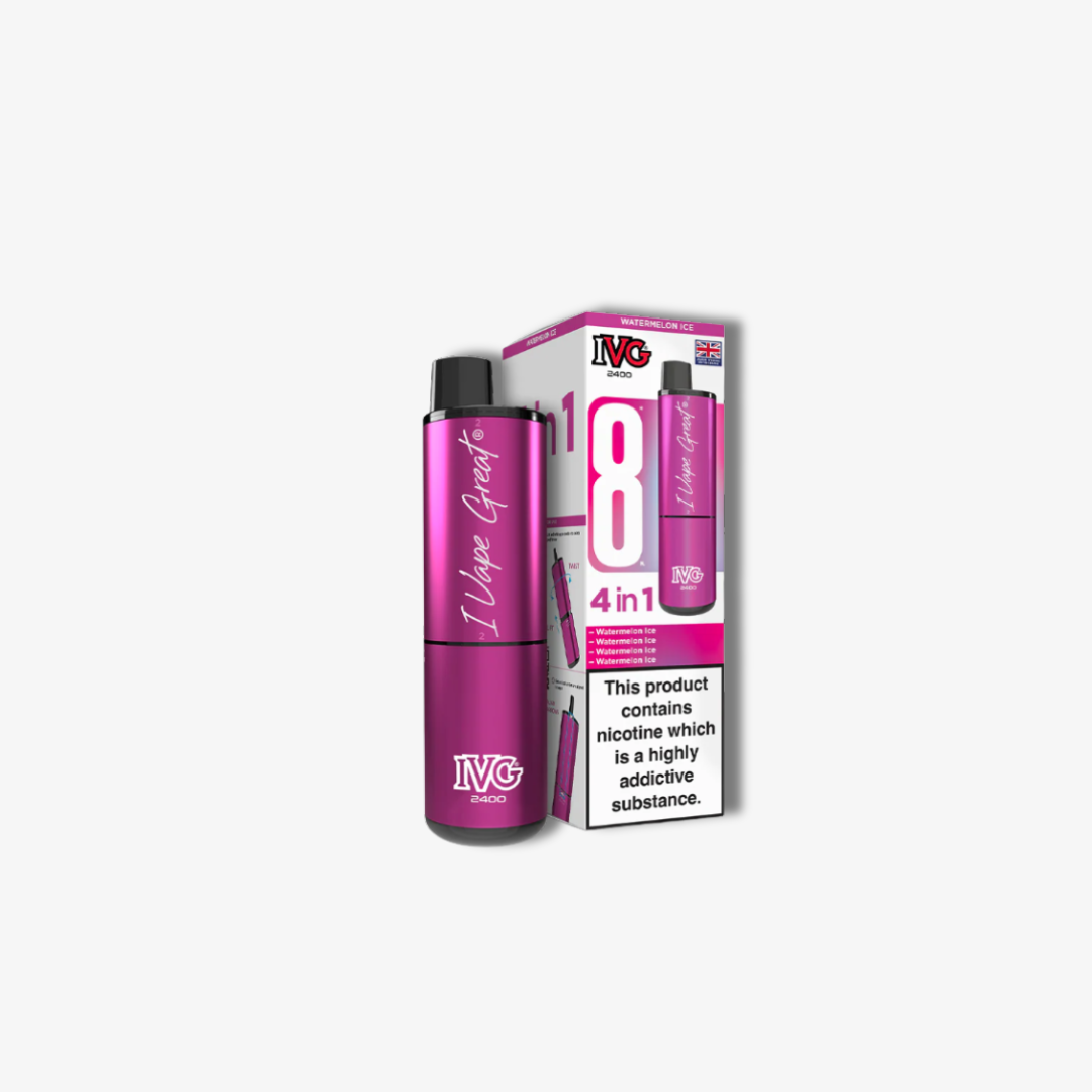 IVG 2400 4 In 1 Starter Kit Watermelon Ice vape device