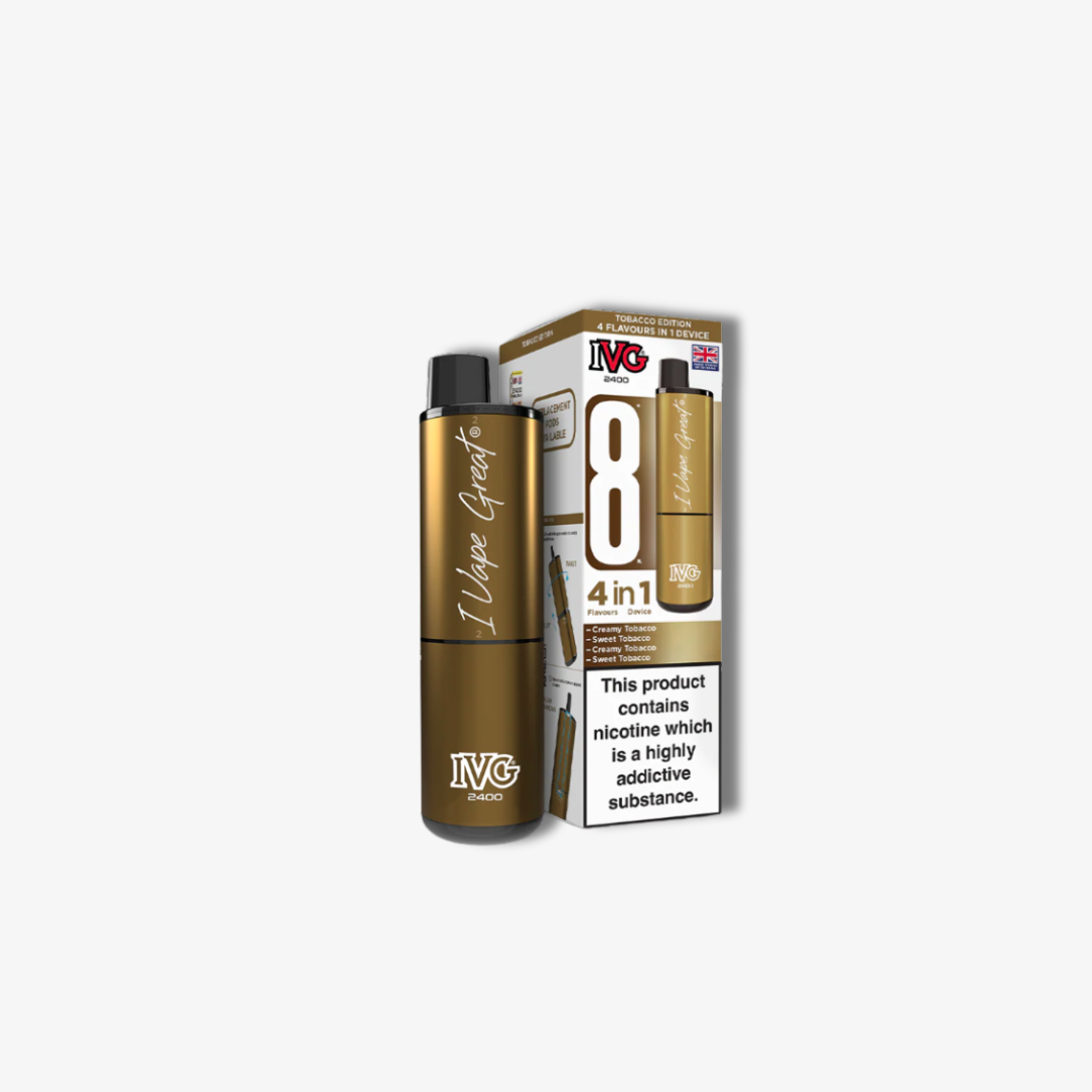 IVG 2400 4 In 1 Starter Kit Tobacco Edition vape device
