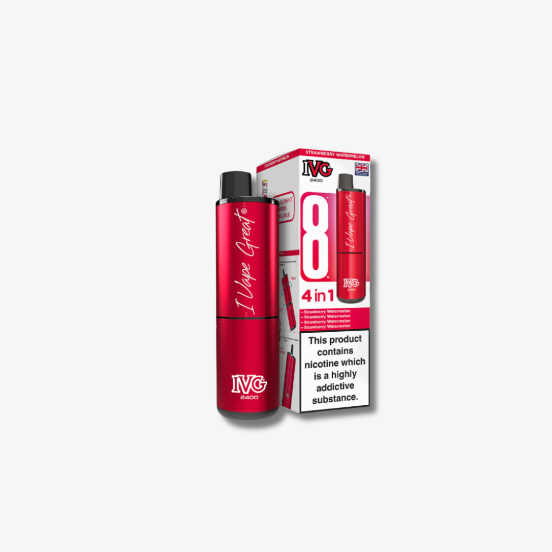 IVG 2400 4 In 1 Starter Kit Strawberry Watermelon vape device