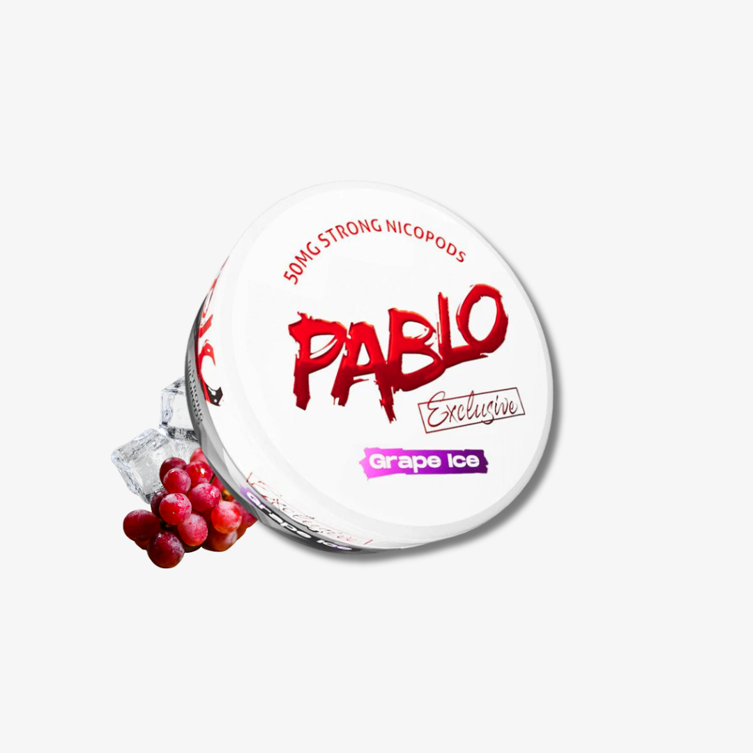 Grape Ice Nicotine Pouches By Pablo can 20mg nicotine pouches