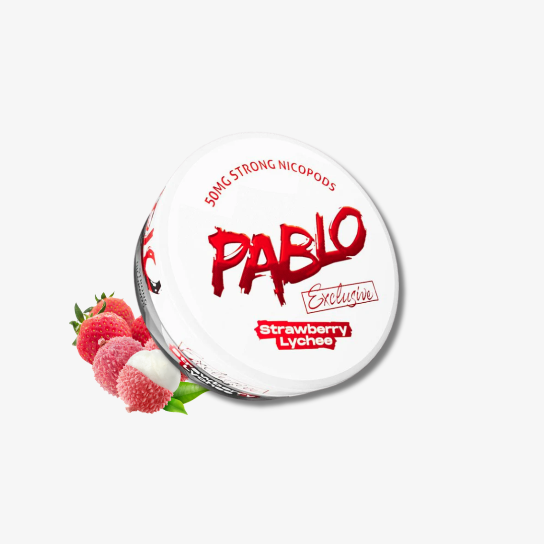 Strawberry Lychee Nicotine Pouches By Pablo can 20mg nicotine pouches