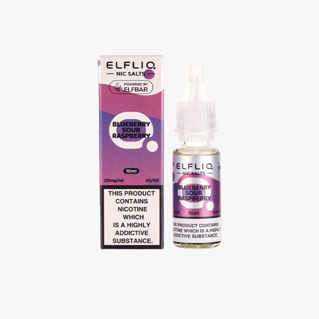 Blueberry Sour Raspberry Nic Salt E-Liquid by Elf Bar ELFLIQ bottle  e-liquid