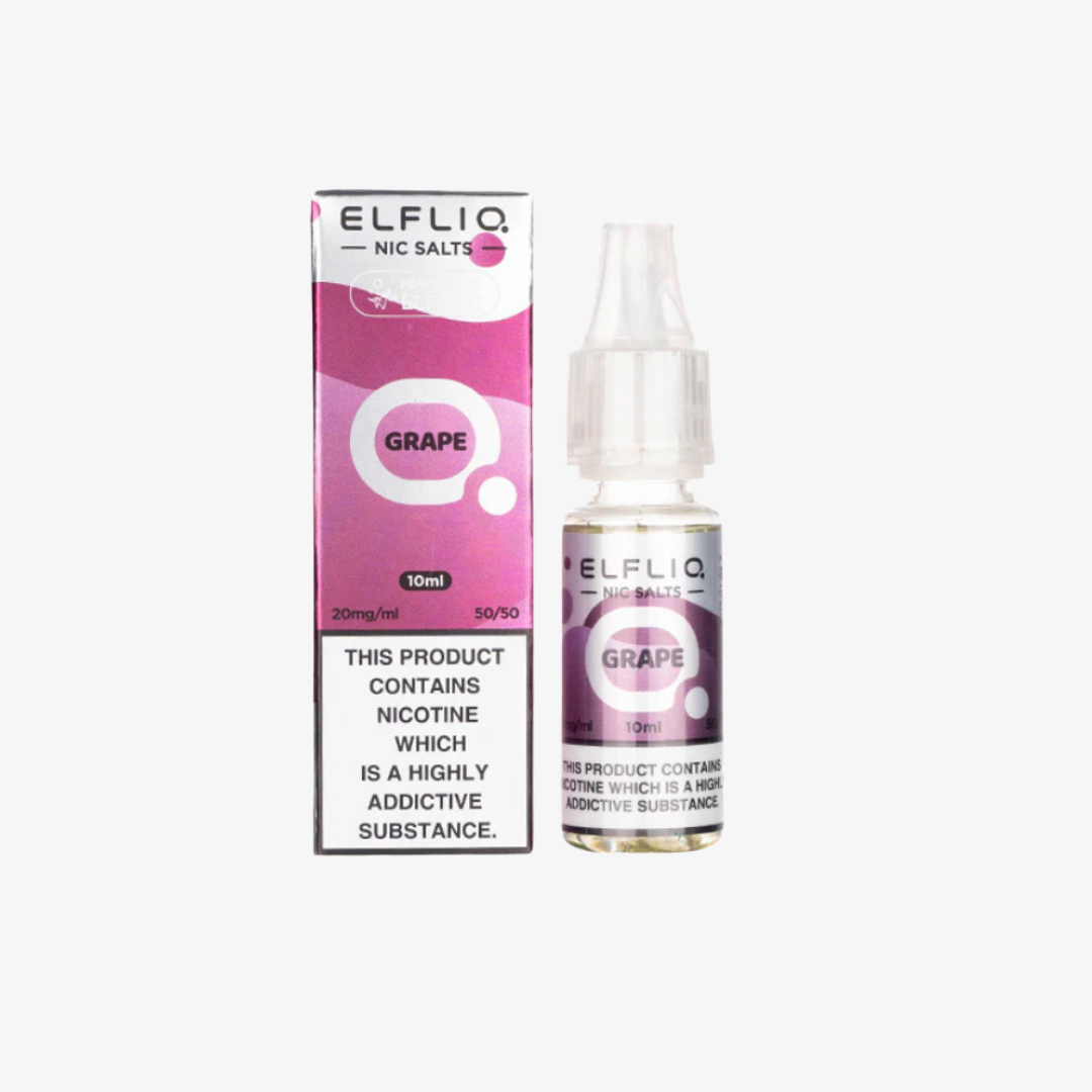 Grape Nic Salt E-Liquid by Elf Bar ELFLIQ bottle  e-liquid