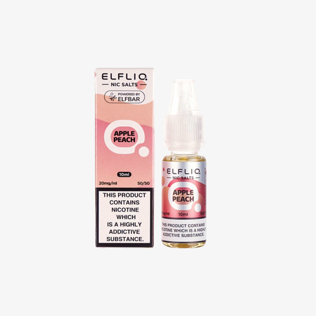 Apple Peach Nic Salt E-Liquid by Elf Bar ELFLIQ bottle  e-liquid