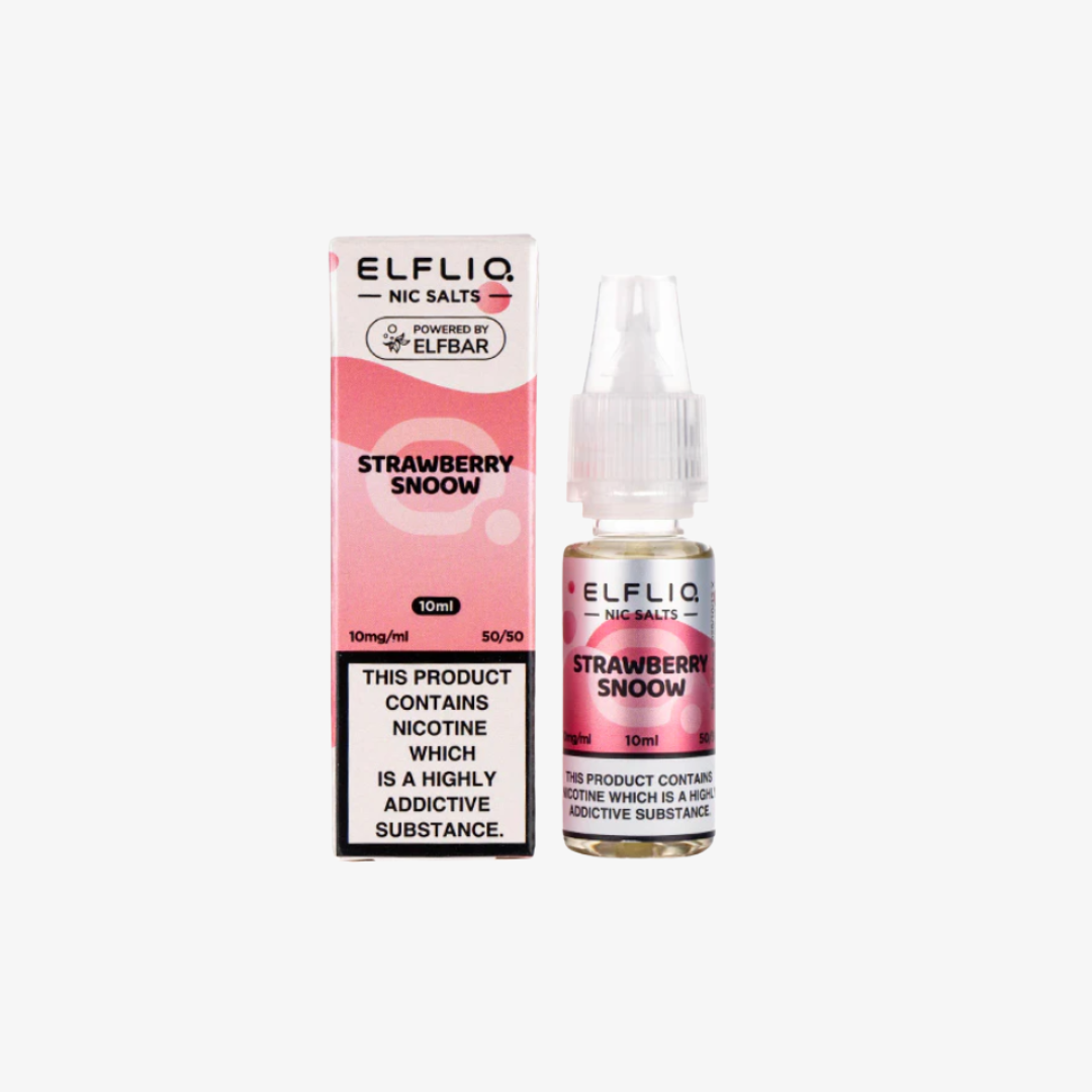 Strawberry Snoow Nic Salt E-Liquid by Elf Bar ELFLIQ bottle  e-liquid