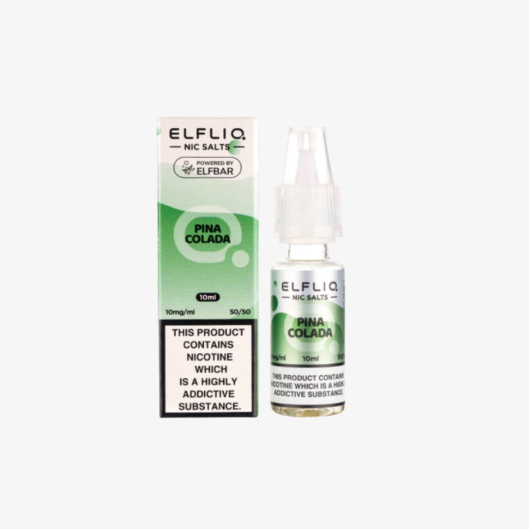 Pina Colada Nic Salt E-Liquid by Elf Bar ELFLIQ bottle  e-liquid