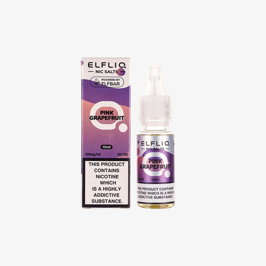 Pink Grapefruit Nic Salt E-Liquid by Elf Bar ELFLIQ bottle  e-liquid