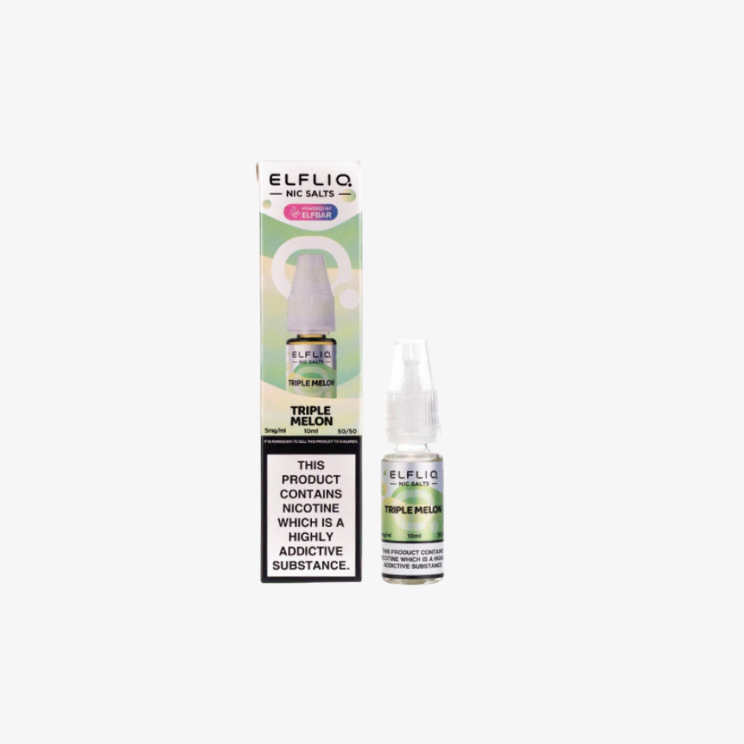 Triple Melon Nic Salt E-Liquid by Elf Bar ELFLIQ bottle  e-liquid