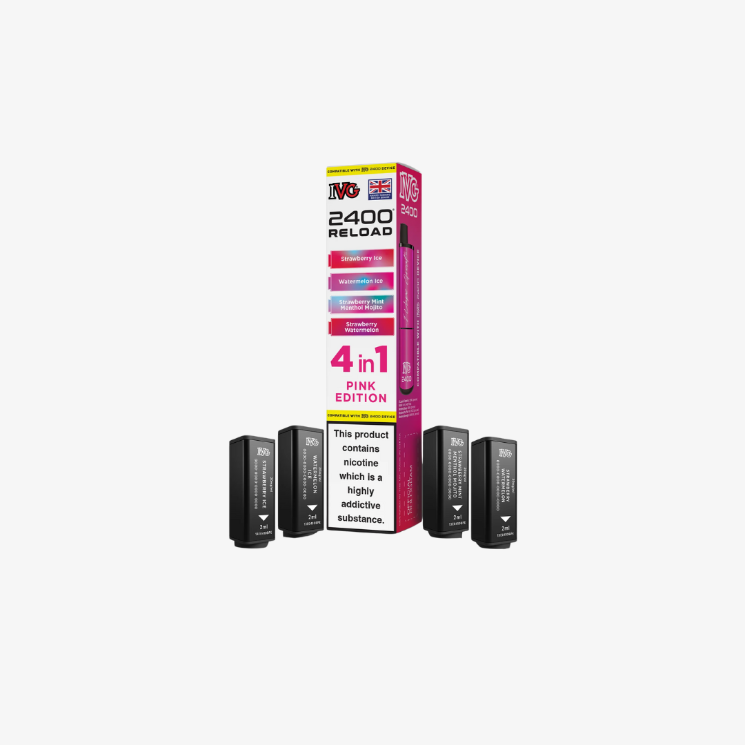 IVG 2400 4 In 1 Pink Edition Reload Pods