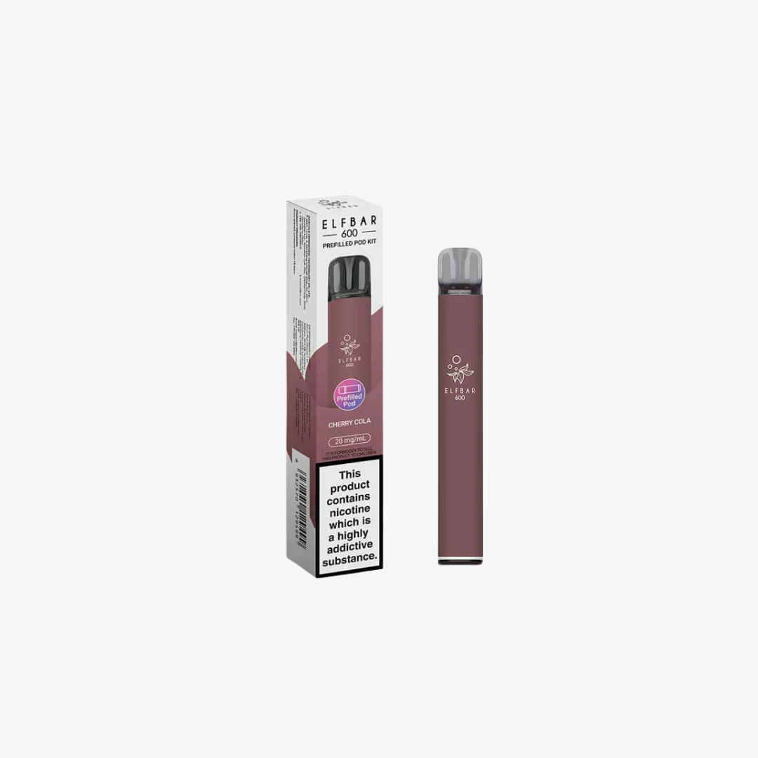Elf Bar 600 Prefilled Pod Vape Kits Cherry Cola vape device