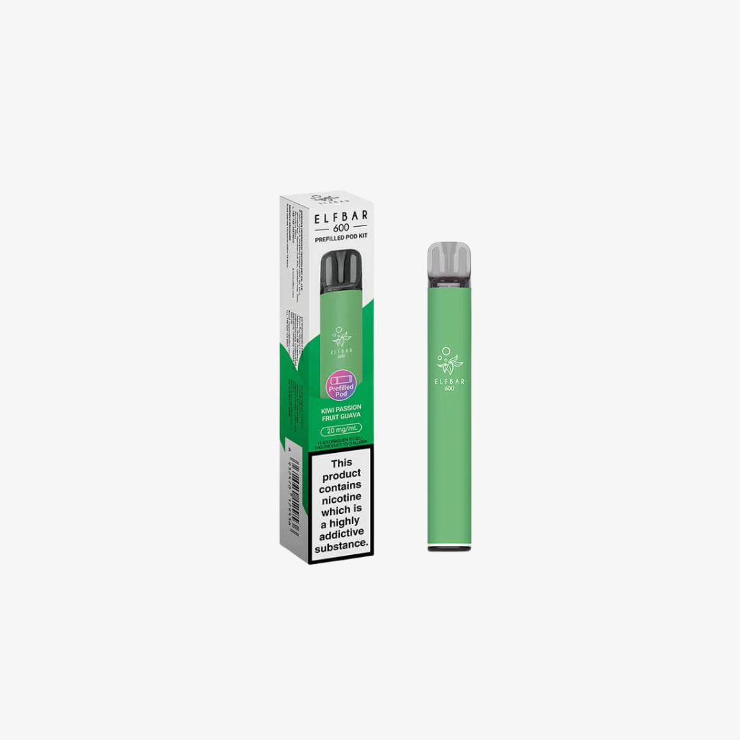 Elf Bar 600 Prefilled Pod Vape Kits Kiwi Passion Fruit Guava vape device