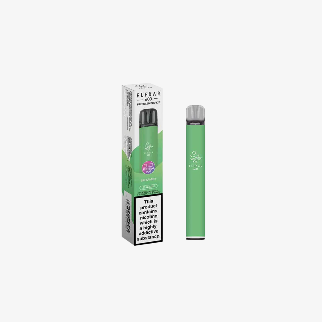 Elf Bar 600 Prefilled Pod Vape Kits Spearmint vape device