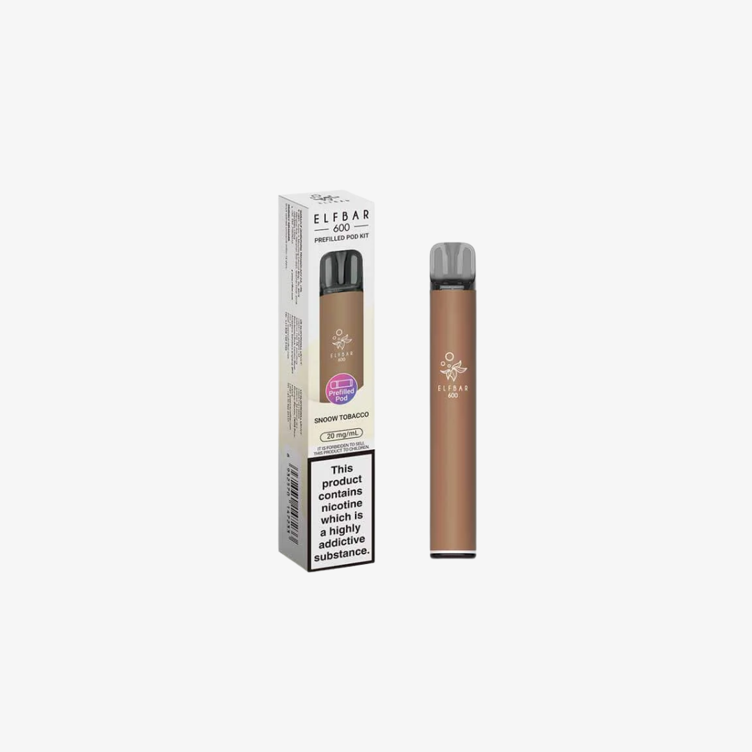 Elf Bar 600 Prefilled Pod Vape Kits Snoow Tobacco vape device