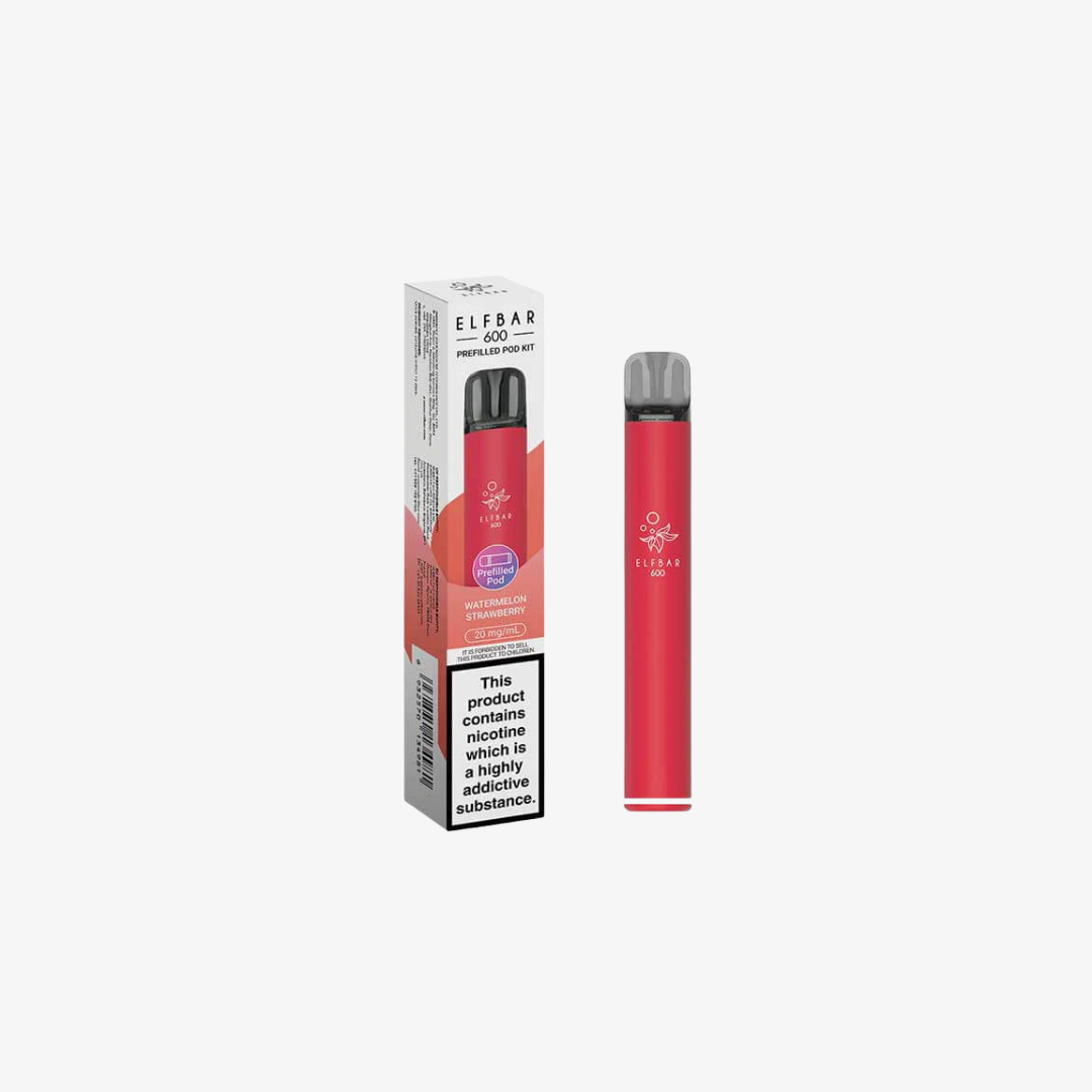 Elf Bar 600 Prefilled Pod Vape Kits Watermelon Strawberry vape device