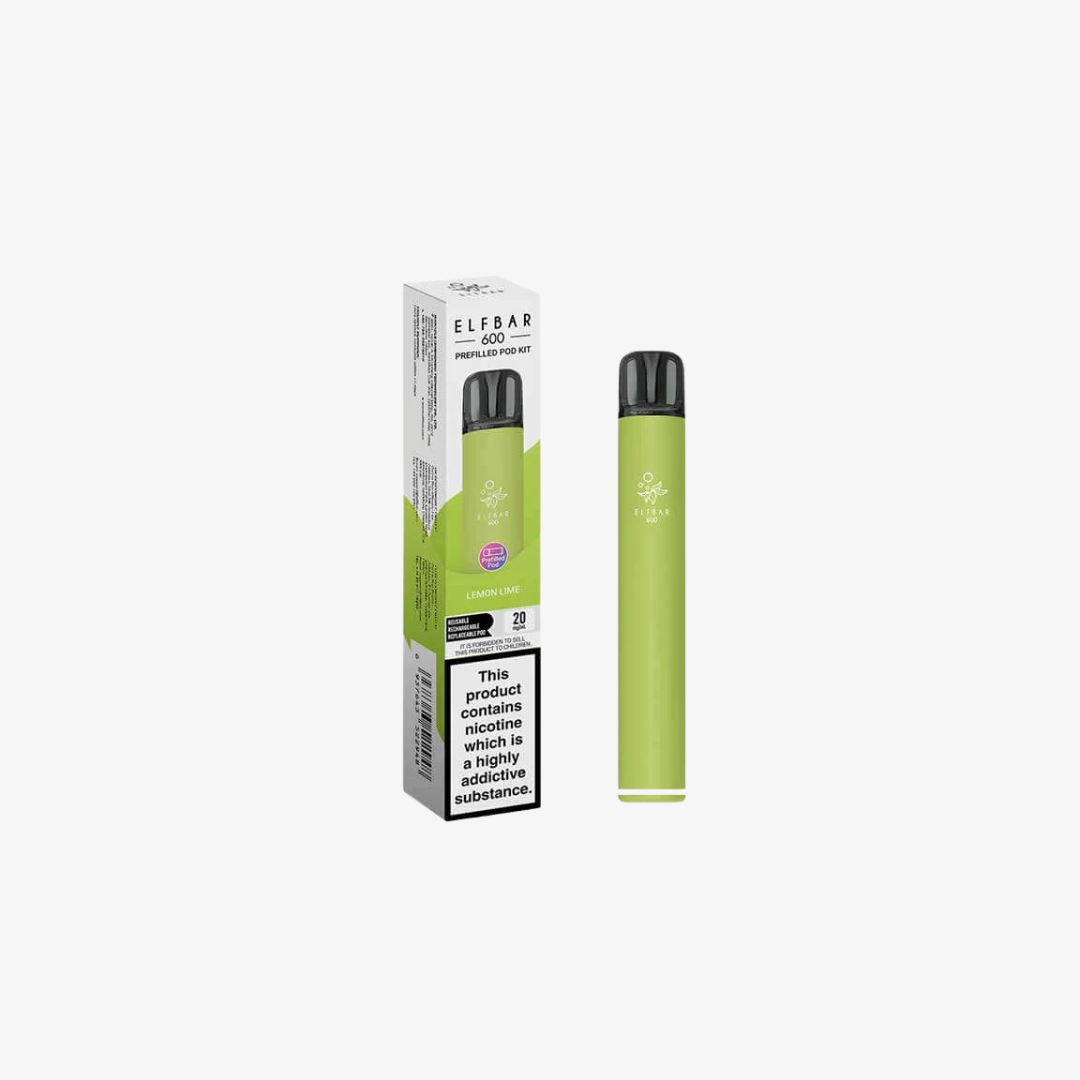 Elf Bar 600 Prefilled Pod Vape Kits Lemon Lime vape device