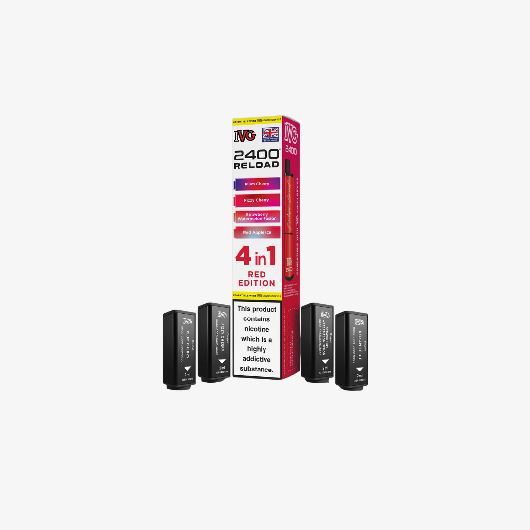 IVG 2400 4 In 1 Red Edition Reload Pods