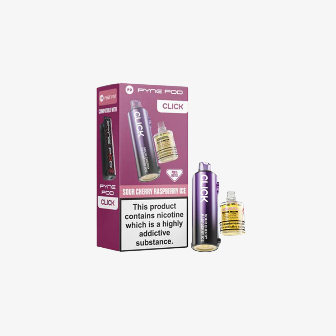 Sour Cherry Raspberry Ice Pyne Pod Click Refill vape device