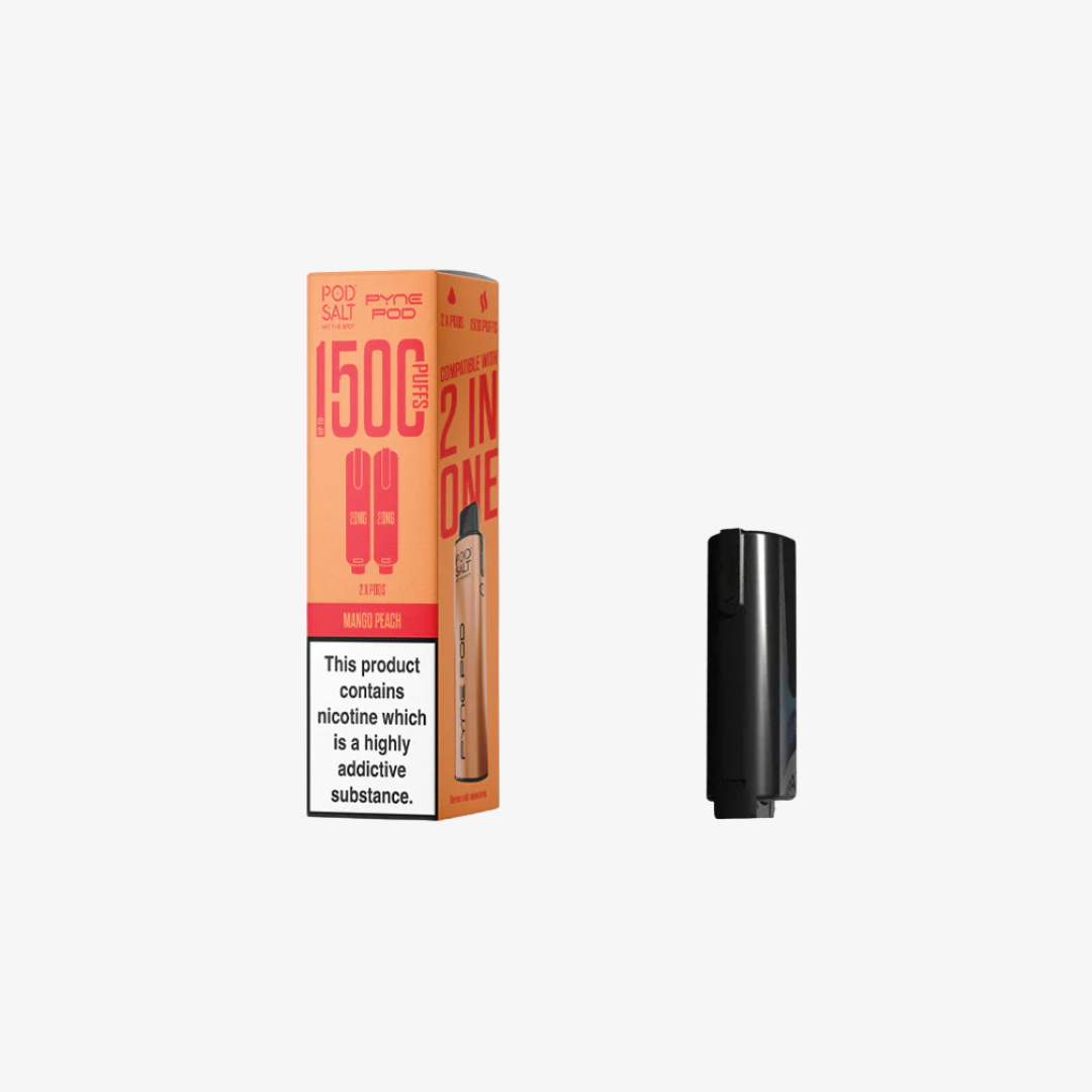Mango Peach Pod Salt Pyne Pod 2in1 Pre-filled Pods vape device