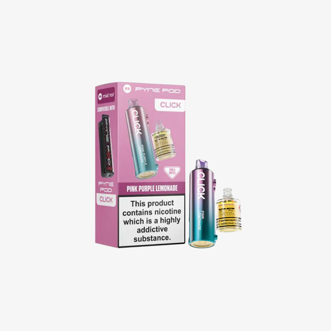 Pink Purple Lemonade Pyne Pod Click Refill vape device
