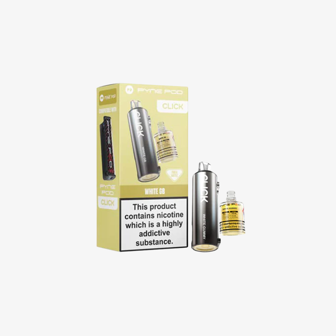 White Gummy Bear Pyne Pod Click Refill vape device