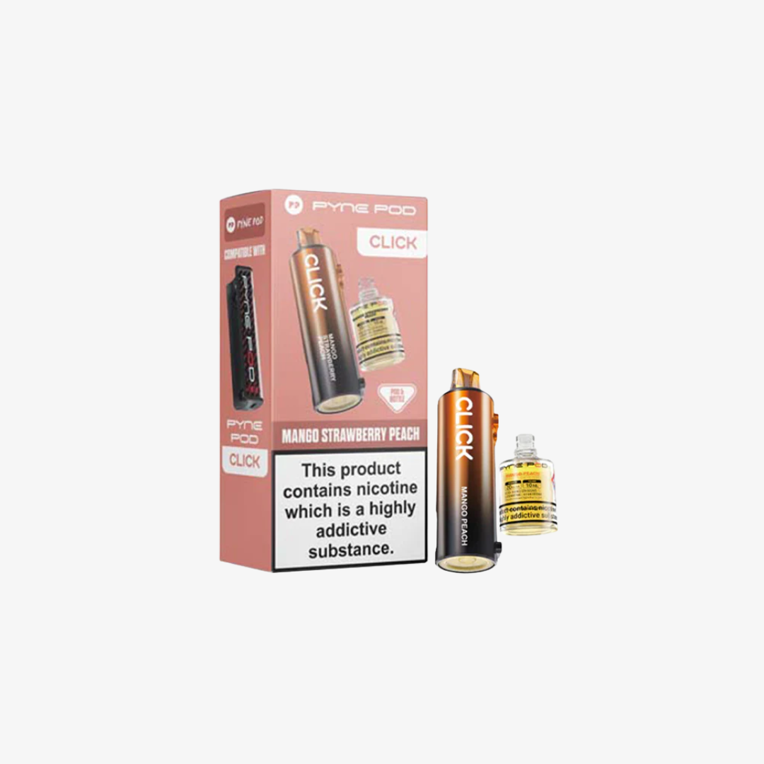 Mango Strawberry Peach Pyne Pod Click Refill vape device