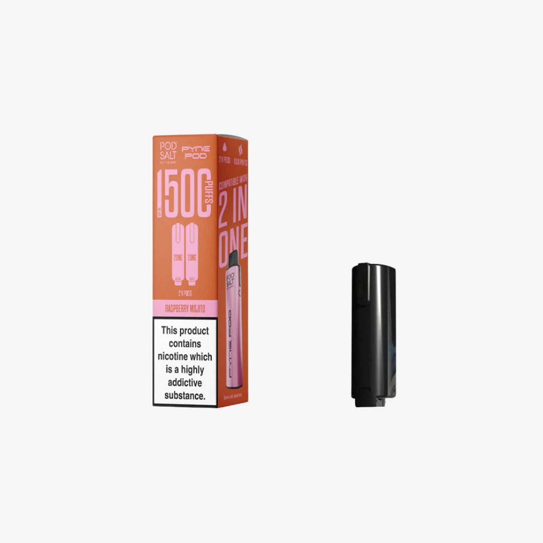 Raspberry Mojito Pod Salt Pyne Pod 2in1 Pre-filled Pods vape device