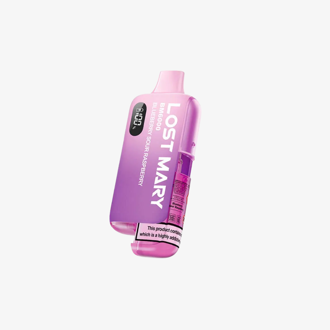 Lost Mary BM6000 Refillable Vape Kit-Blueberry Sour Raspberry vape device