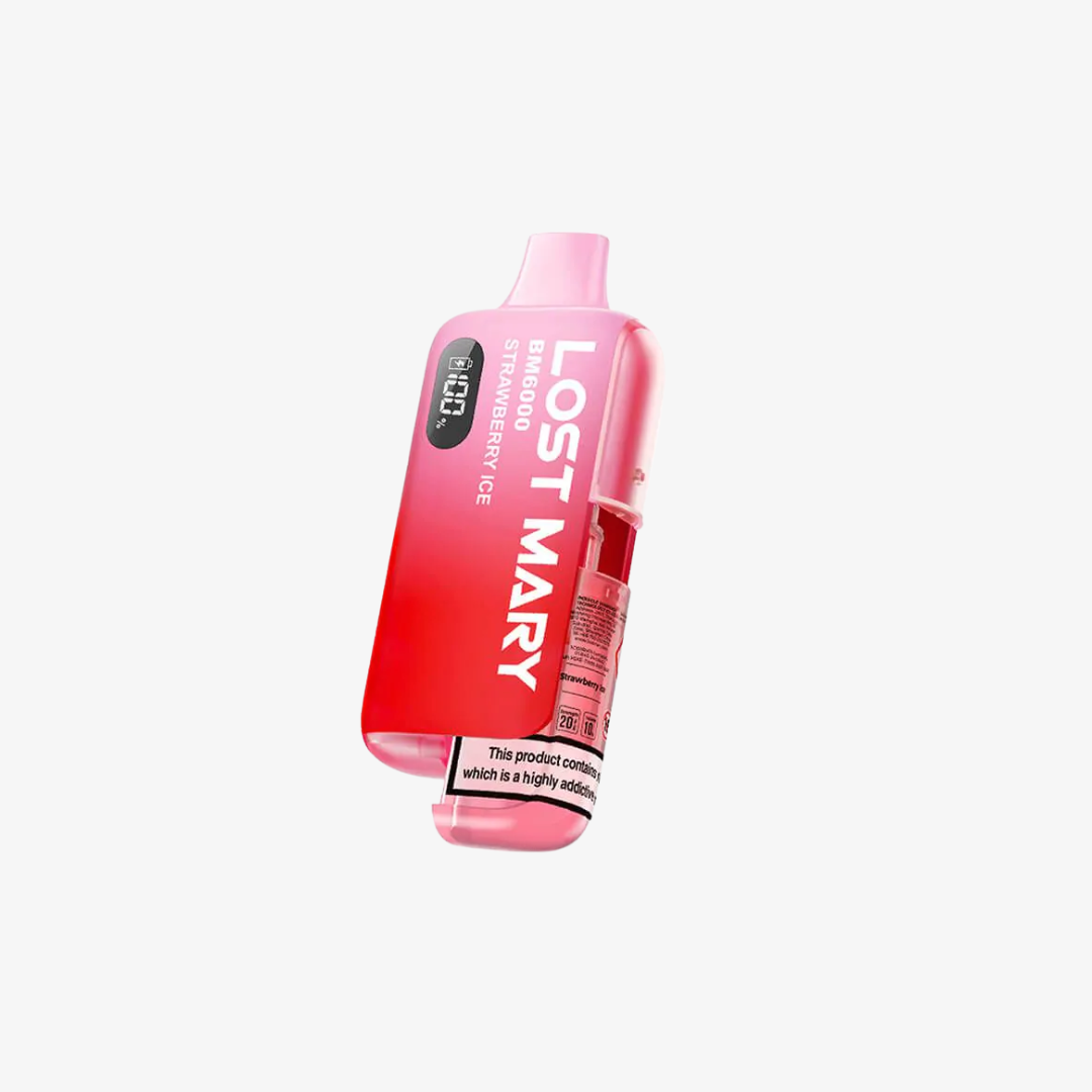 Lost Mary BM6000 Refillable Vape Kit-Strawberry Ice vape device