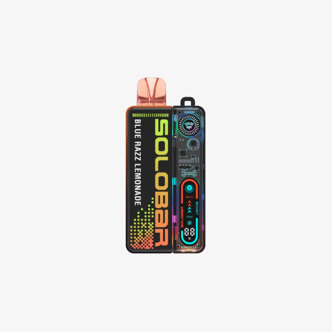 Solo Bar 30K Prefilled Pod Kit Blue Razz Lemonade vape device
