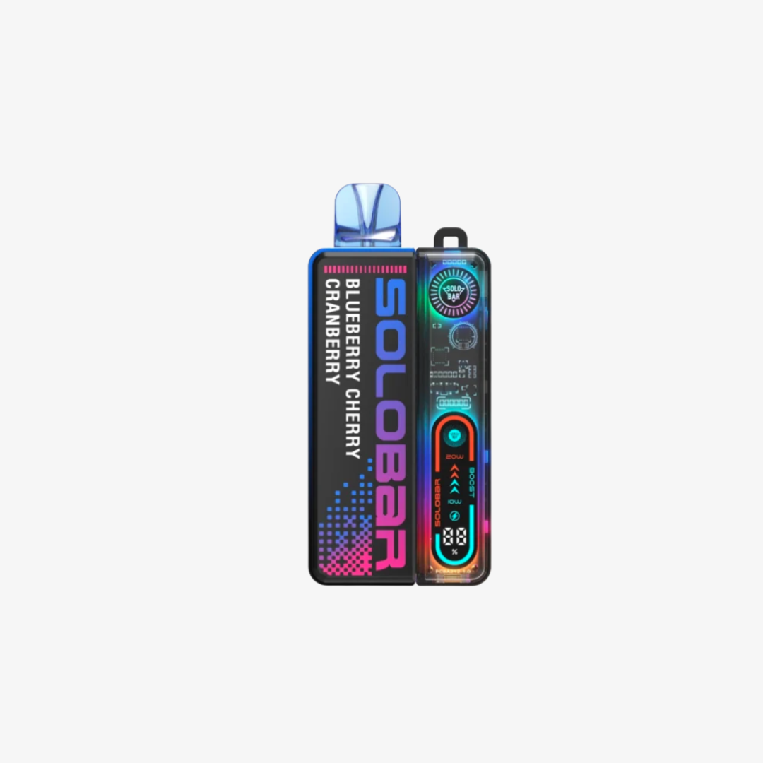 Solo Bar 30K Prefilled Pod Kit Blueberry Cherry Cranberry vape device