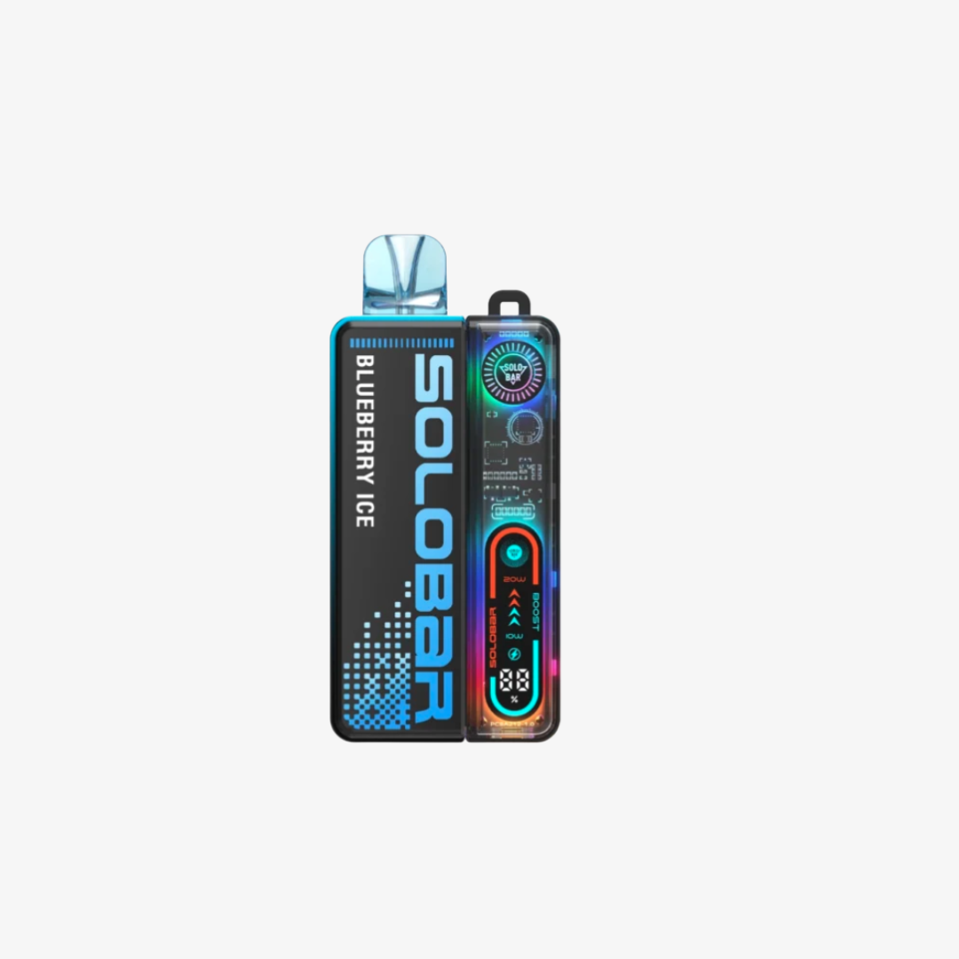 Solo Bar 30K Prefilled Pod Kit Blueberry Ice vape device