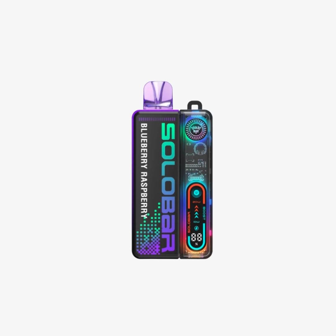Solo Bar 30K Prefilled Pod Kit Blueberry Raspberry vape device