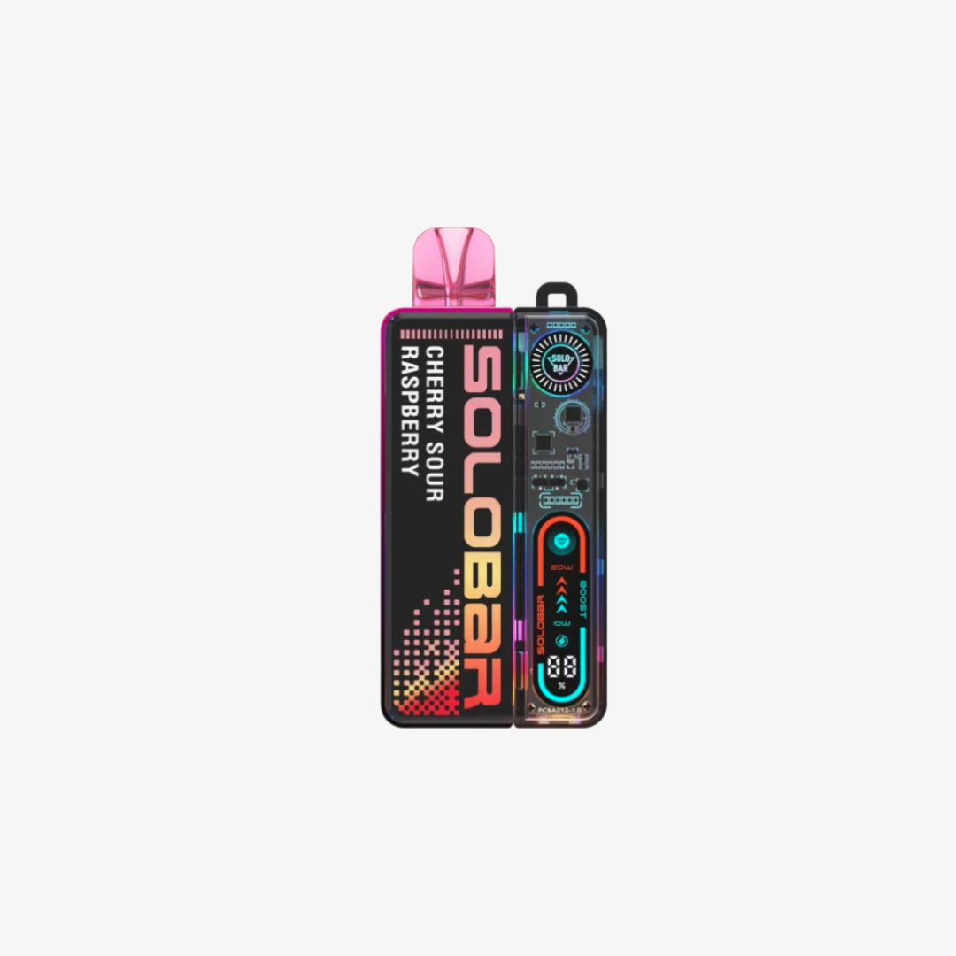 Solo Bar 30K Prefilled Pod Kit Cherry Sour Raspberry vape device
