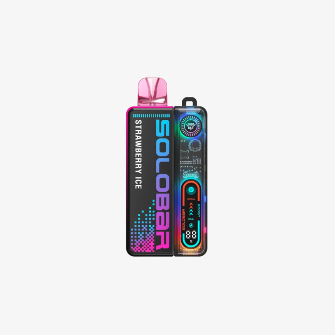 Solo Bar 30K Prefilled Pod Kit Strawberry Ice vape device