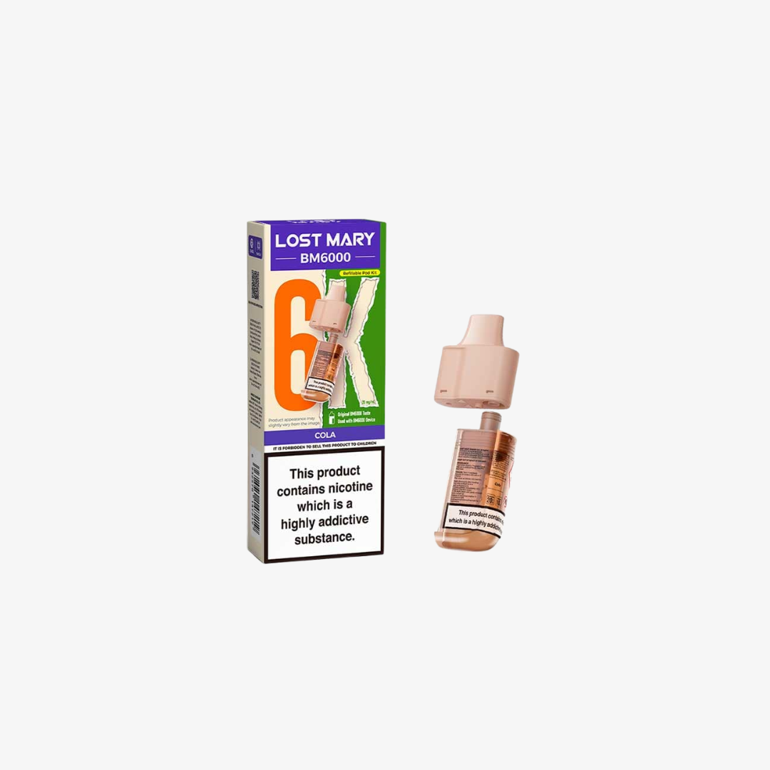 Lost Mary BM6000 Cola Prefilled Vape Pods - 20mg