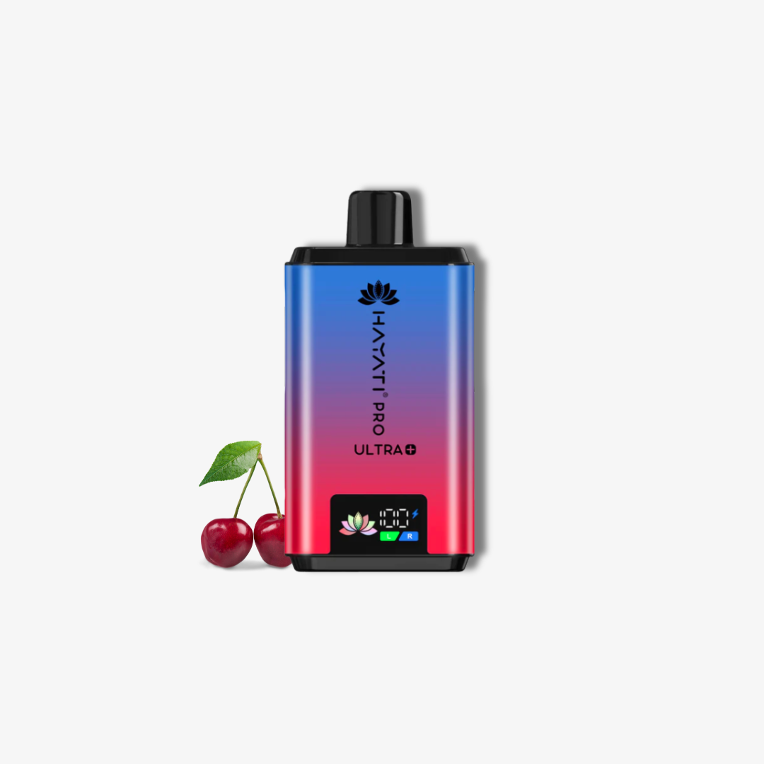 Hayati Pro Ultra Plus 25k Puffs Vape Kit Blue Razz Cherry vape device