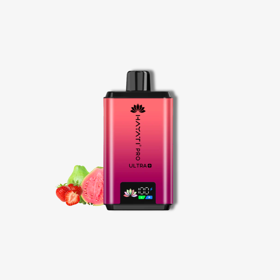 Hayati Pro Ultra Plus 25k Puffs Vape Kit Strawberry Guava and Dragon Berries vape device