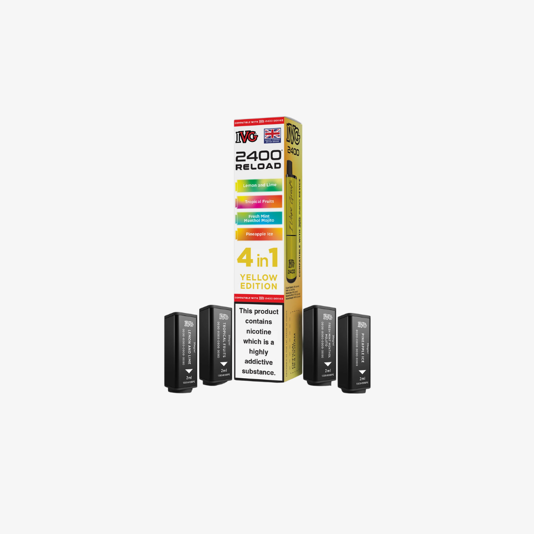 IVG 2400 4 In 1 Yellow Edition Reload Pods