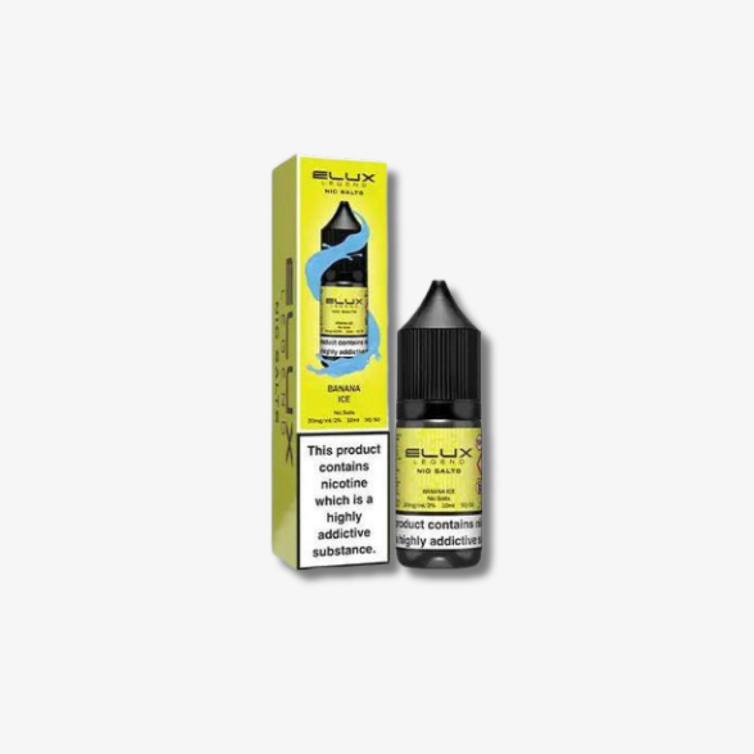 Banana Ice Nic Salt E-Liquid by Elux Legend 10ml bottle 10mg e-liquid